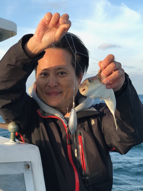 淡路のショウサイフグ釣り