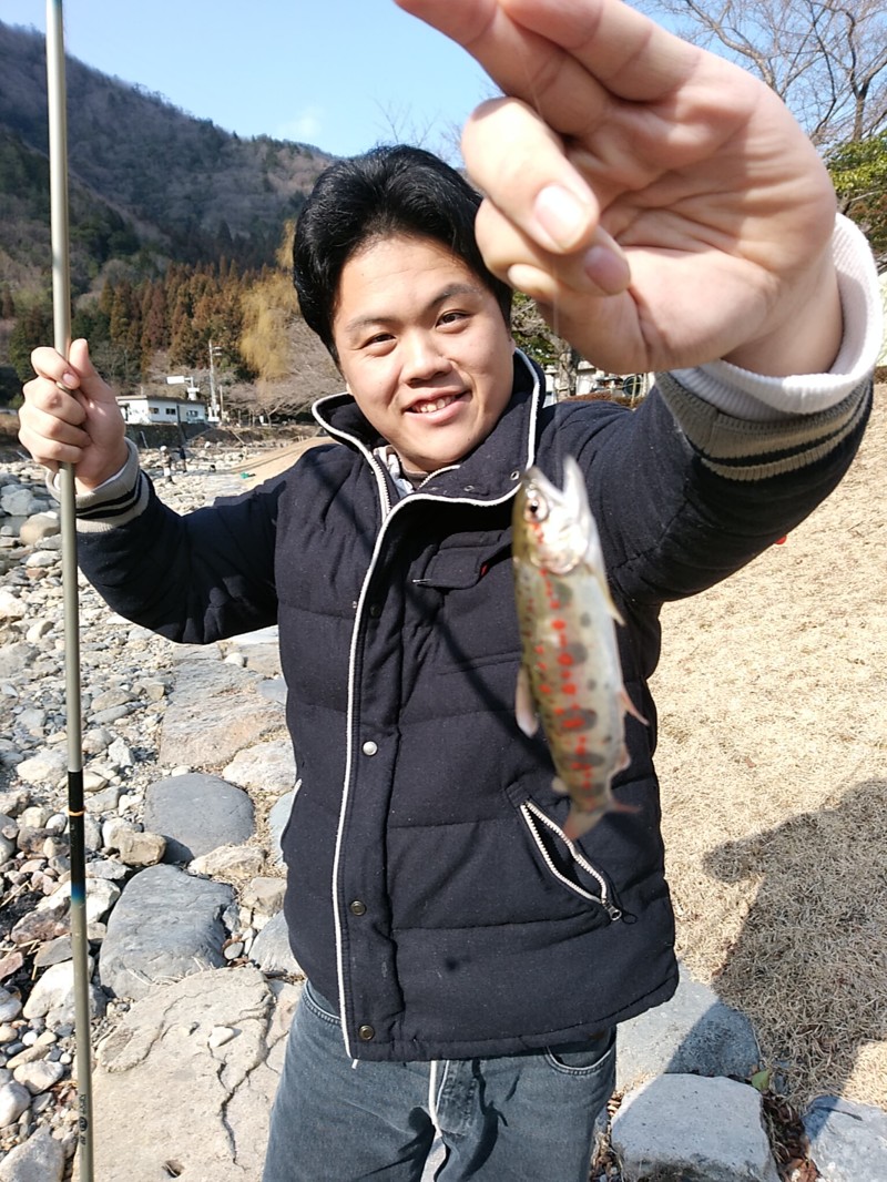 冬の管理釣り場、小柿渓谷、佐仲ダム