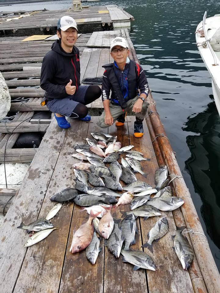 江田島 筏チヌ!