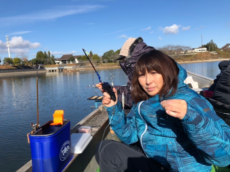 晴天のワカサギ釣り