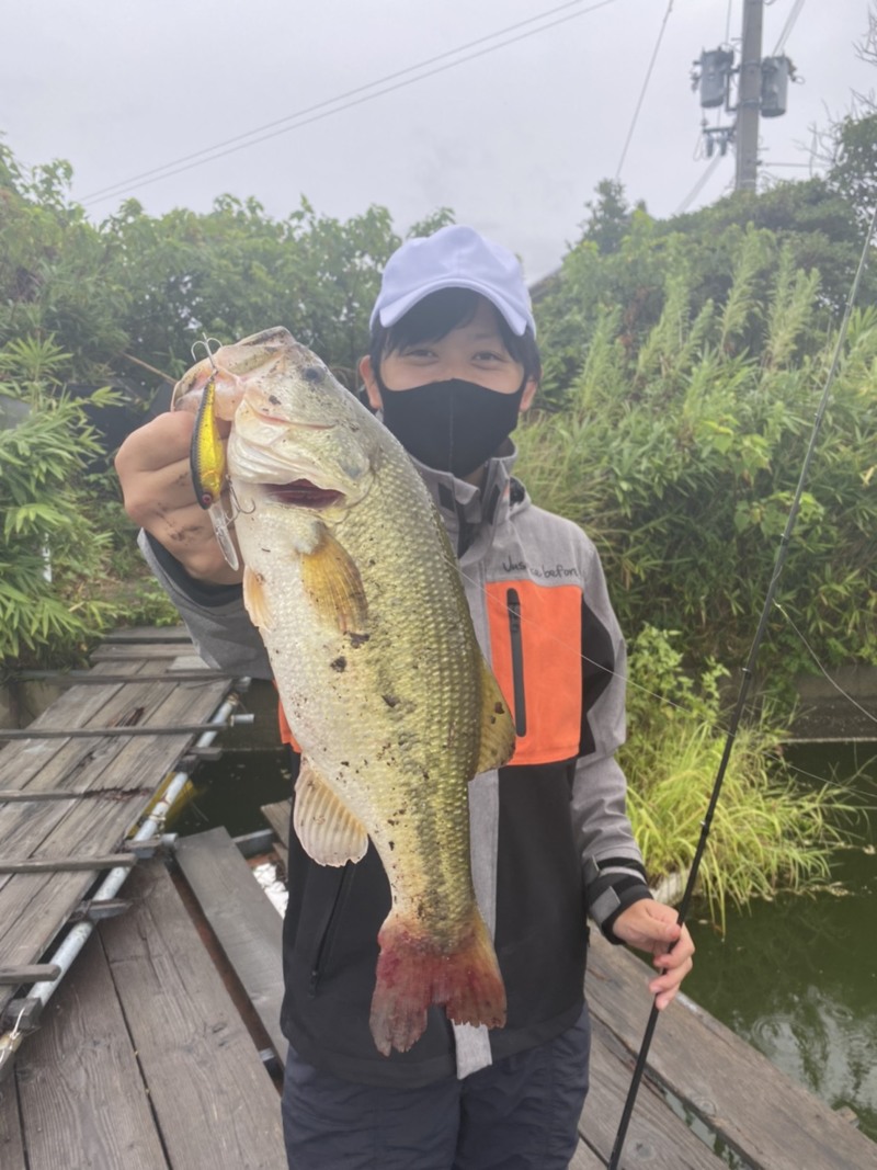 初ブラックバス釣り!