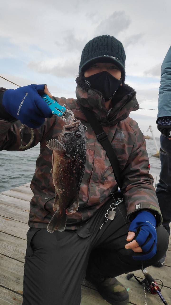 釣り始めの海上釣堀