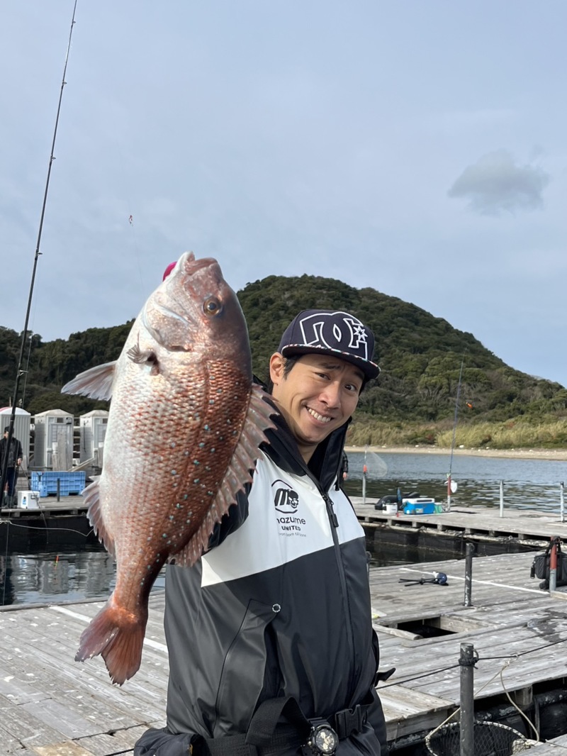 初釣りの海上釣堀