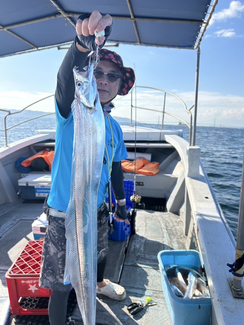 兵庫県明石沖のテンヤでタチウオ釣果
