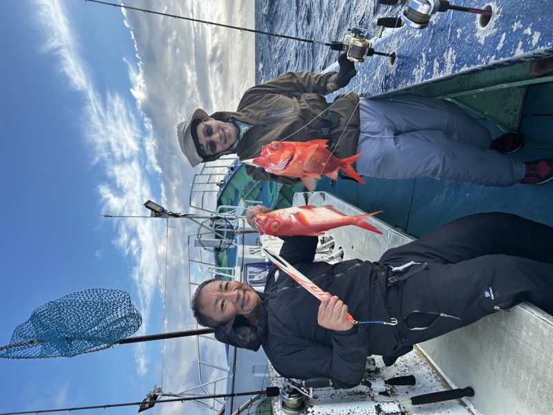 静岡県新島沖でジギングのキンメ・クロムツ釣果