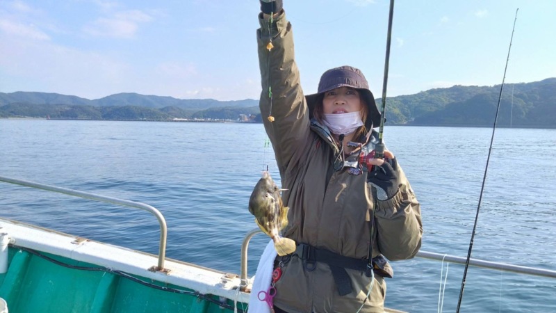 和歌山県和歌山市市堀川の「清風丸」でカワハギ釣果
