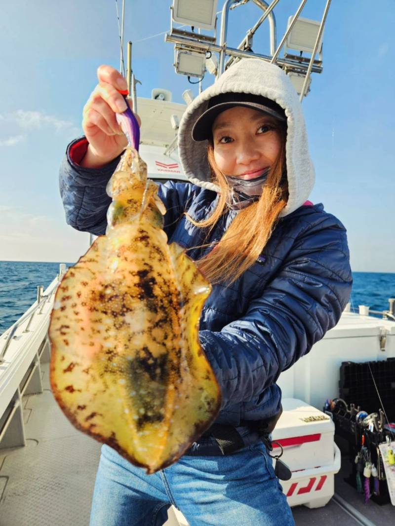 和歌山県海南市「ボートエース」のティプランでアオリイカ釣果