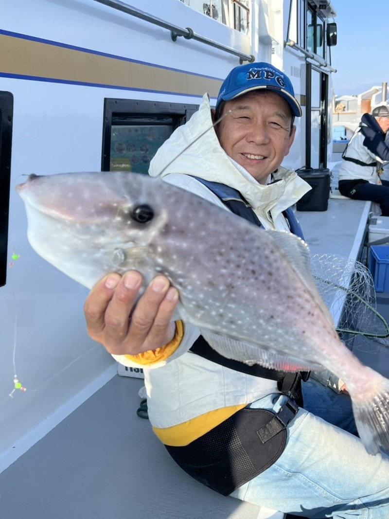和歌山県日高町の釣船『岬丸』でカワハギ釣果