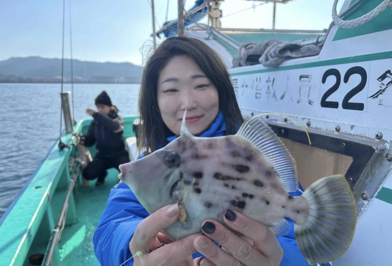 和歌山沖の船釣りでカワハギ釣果