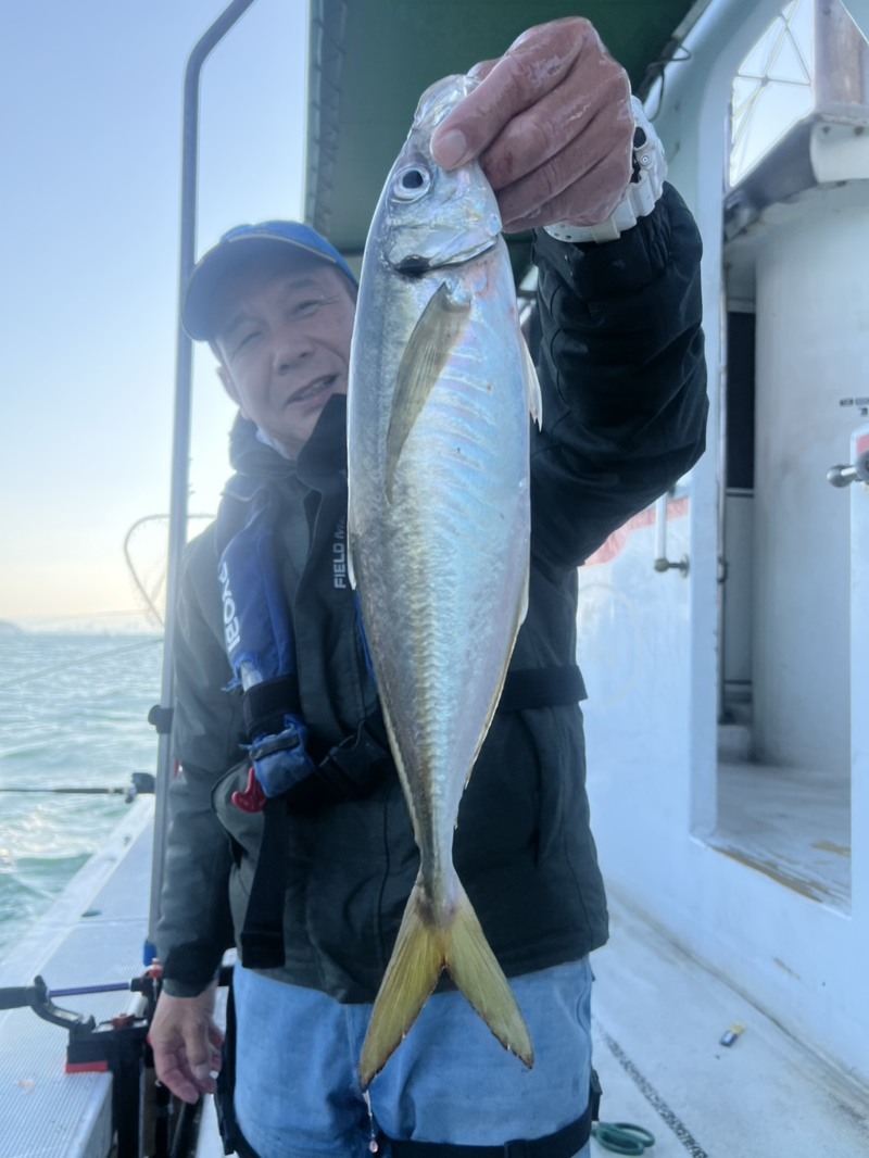和歌山県加太沖の船釣りで鬼アジ釣果