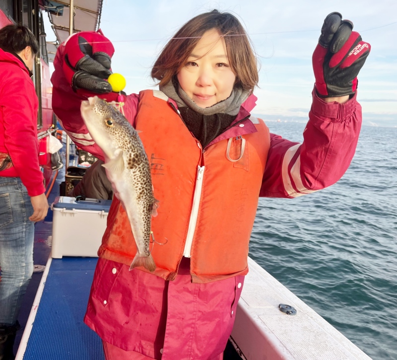 カットウフグ釣り