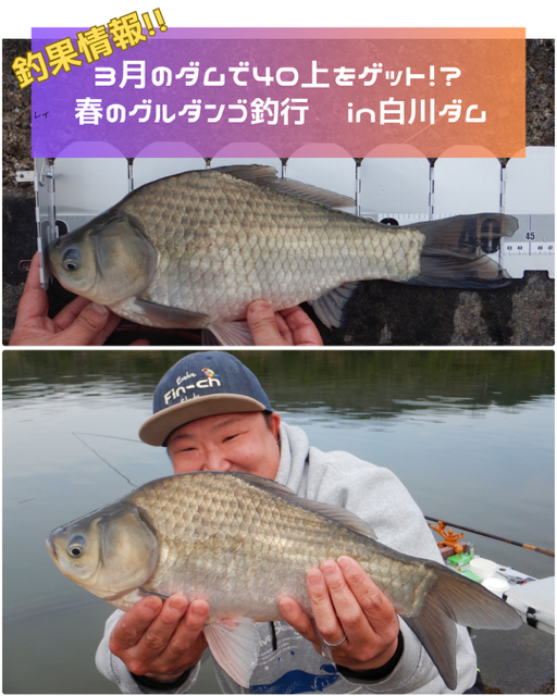 奈良県天理市「白川ダム」グルダンゴでヘラブナ釣行