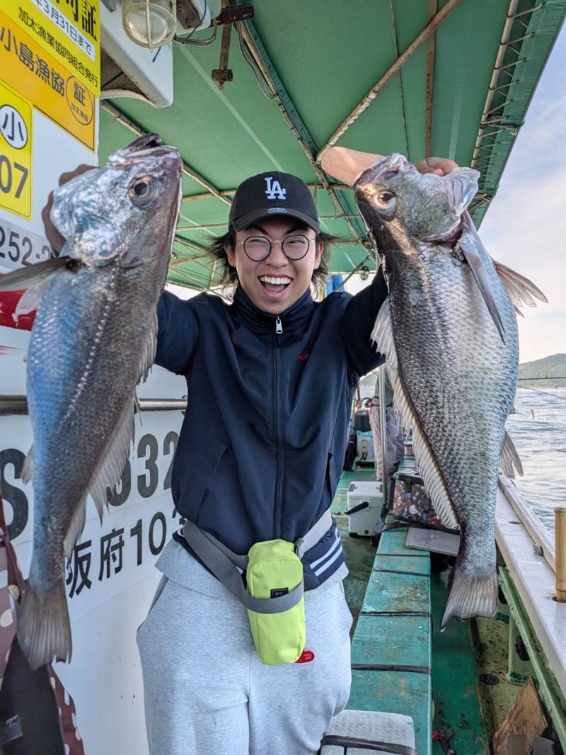 兵庫県淡路島洲本沖「第二小島丸」のクログチ釣果