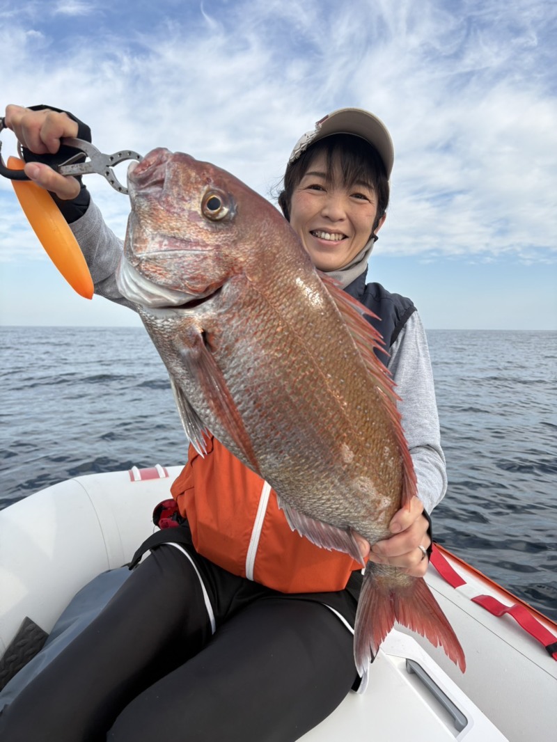 福井県三国タイラバ真鯛大サバ釣果