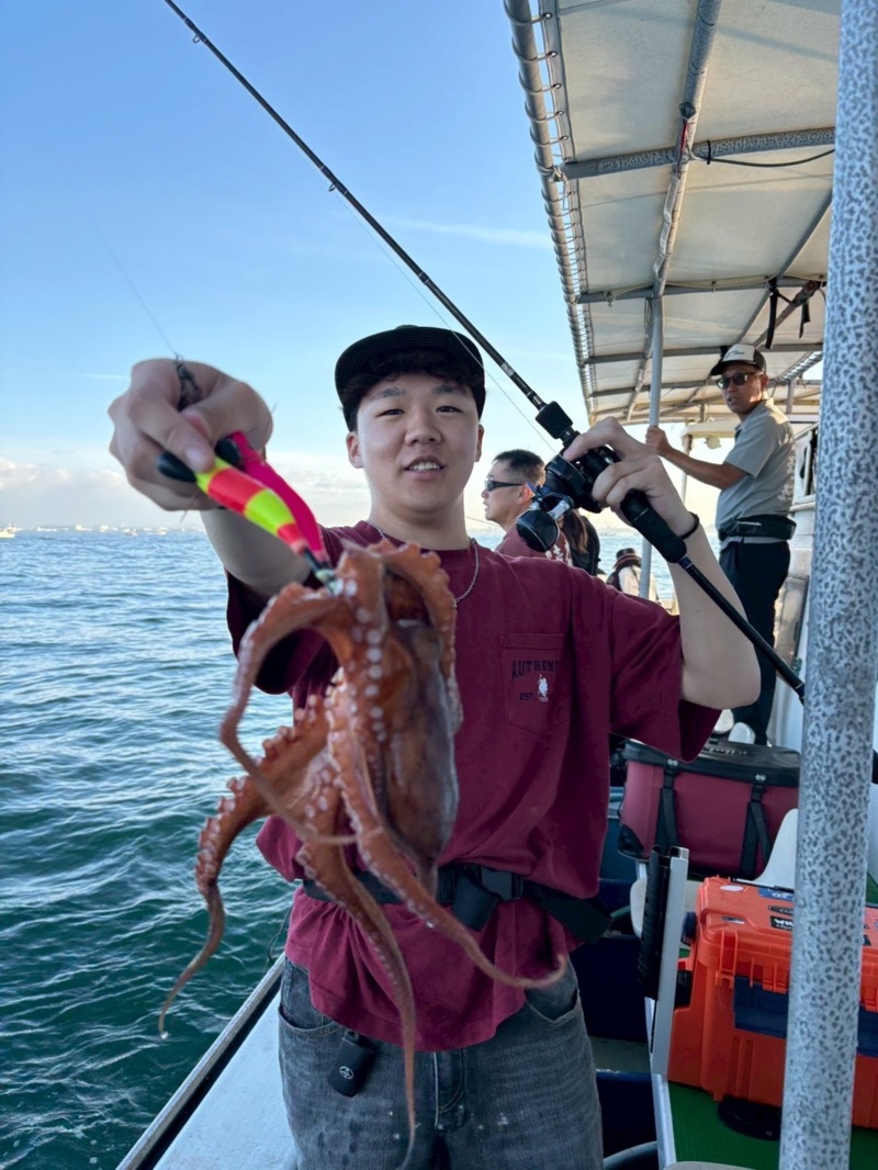 兵庫県明石【丸松乗合船】で船タコ釣果