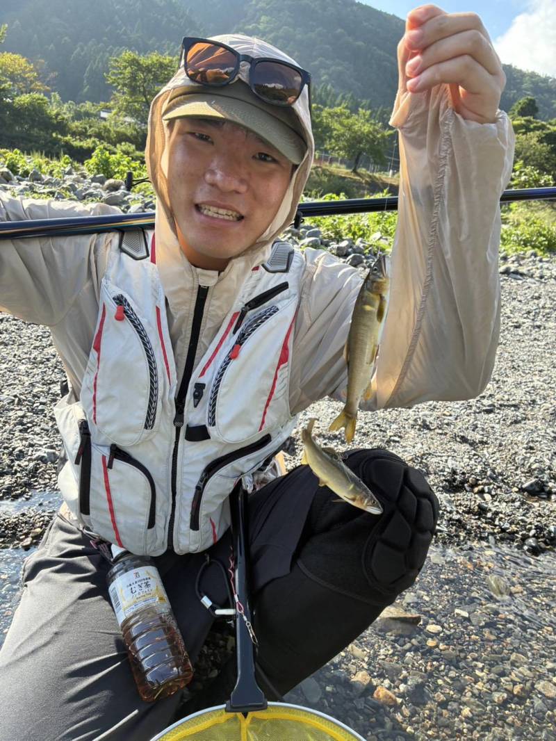 滋賀県安曇川朽木で友釣りの鮎釣果