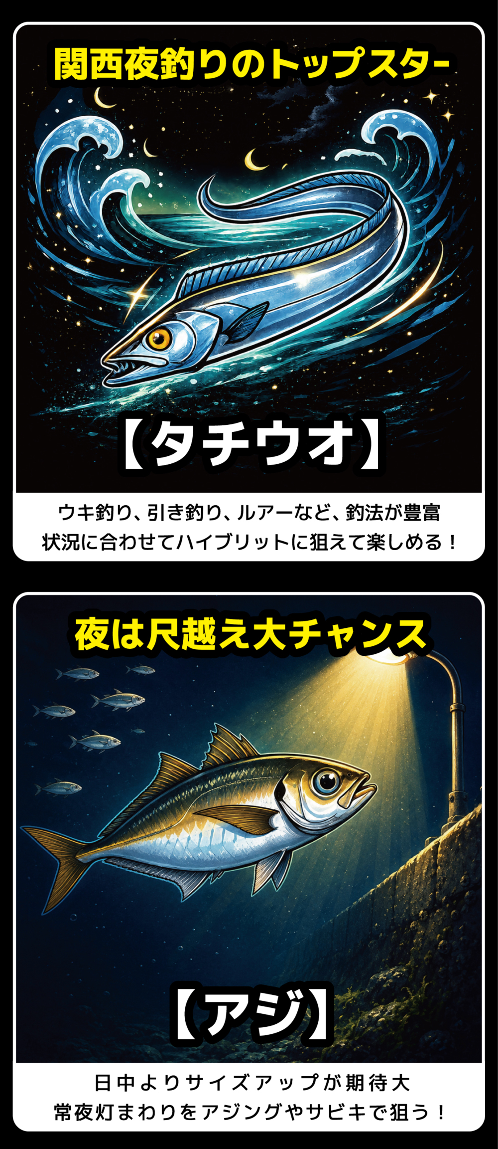 暑さを避けて【夜釣り】をもっと楽しもう