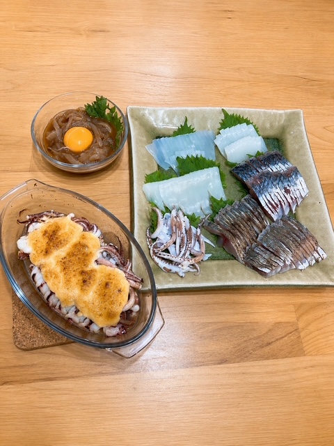 和歌山県田辺【海凰丸】イカメタルでアカイカ釣果