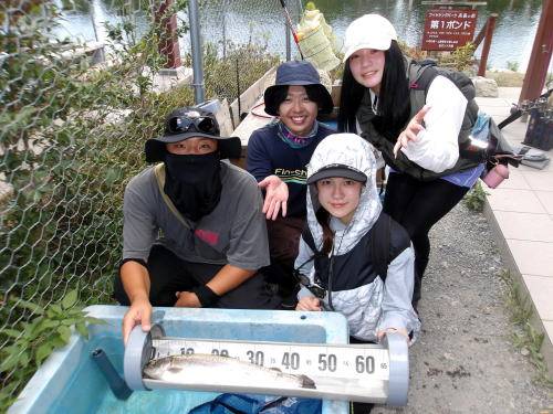 滋賀県高島市「高島の泉」ルアーで高島サーモン釣果