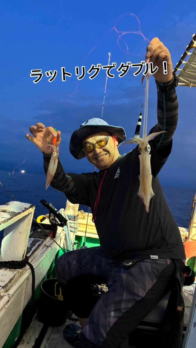 鳥取境港 海輝丸でイカメタルでケンサキイカ釣果