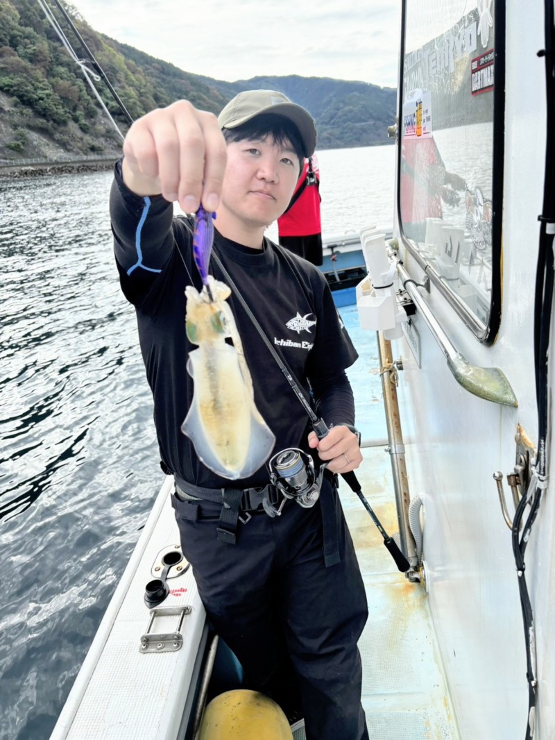 福井県敦賀「愛漁丸」ティップランでアオリイカ釣果