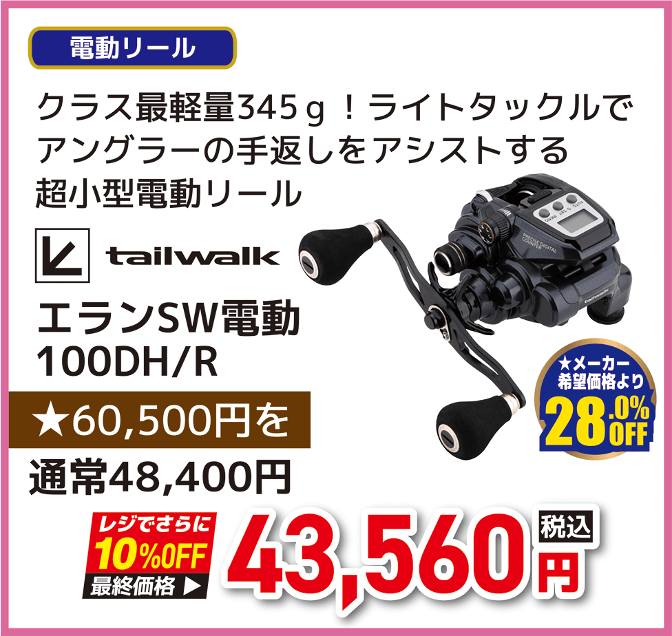 テイルウォーク (Tailwalk) エランSW電動 100DH/R