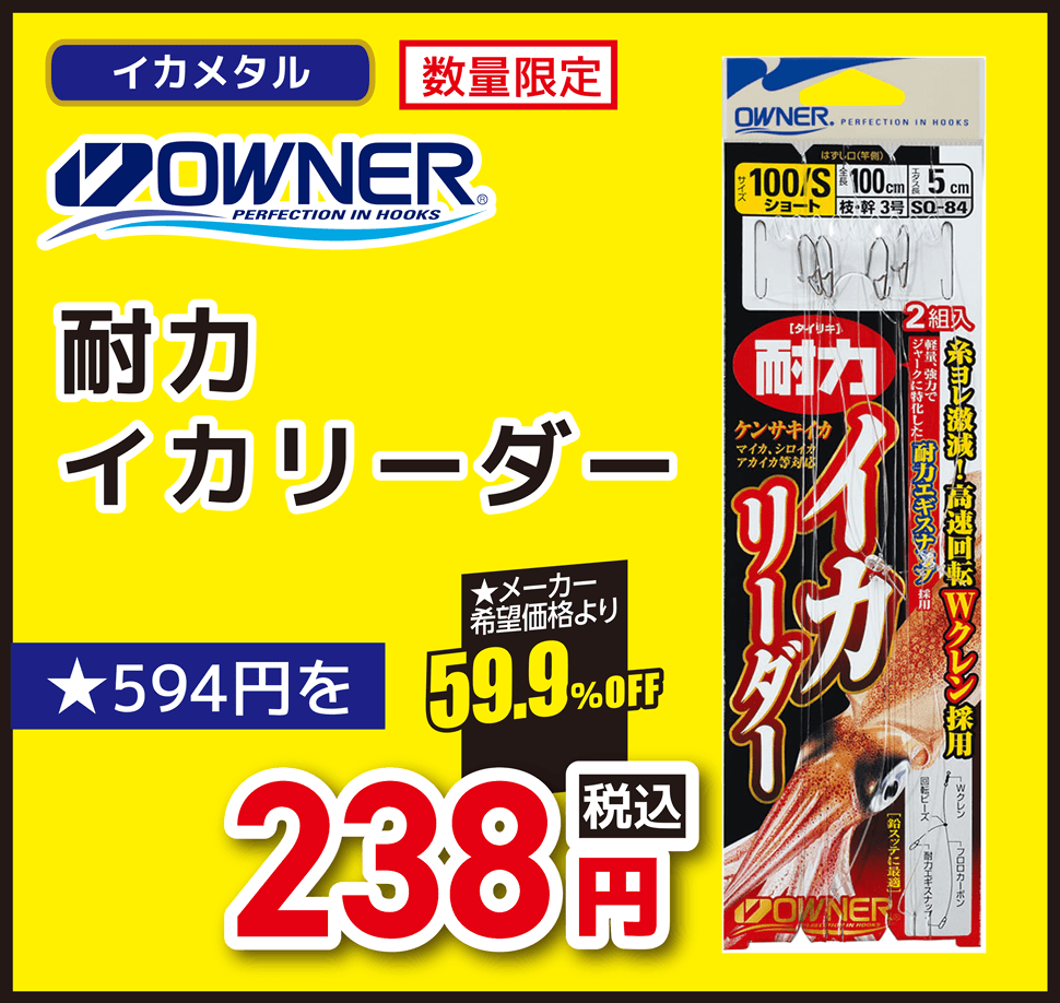 イカメタル OWNER（オーナー） 耐力イカリーダー
