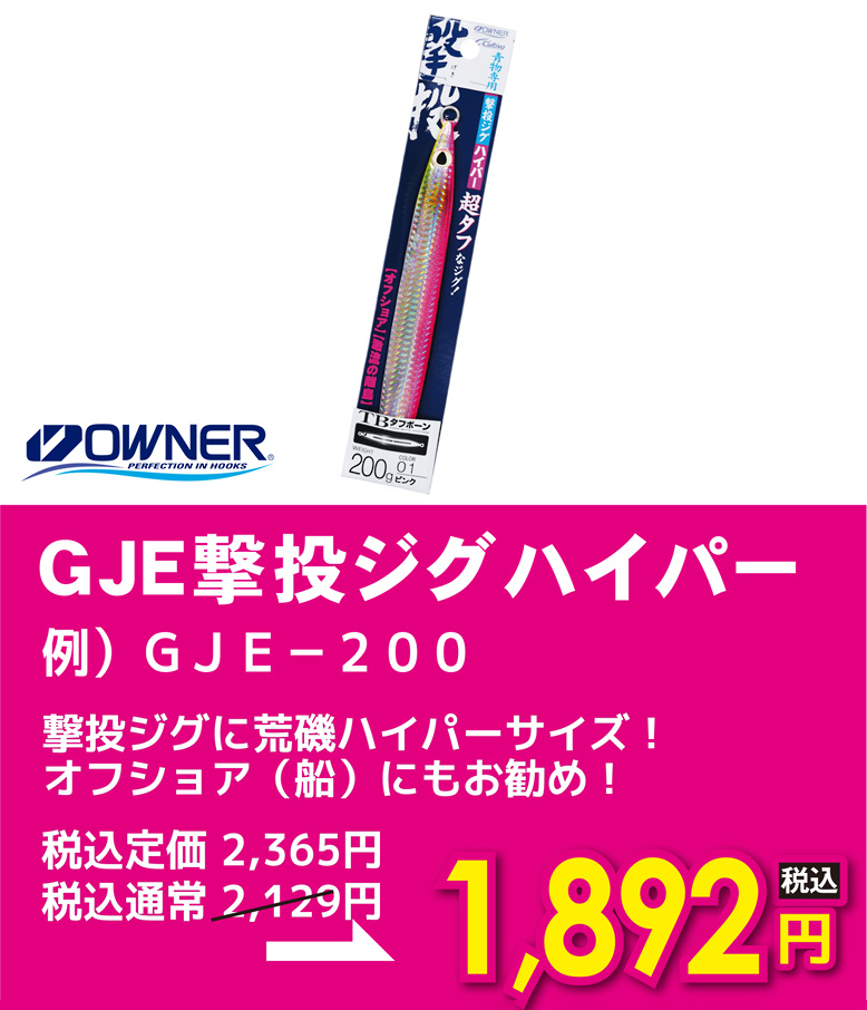 オーナー GJE撃投ジグハイパー