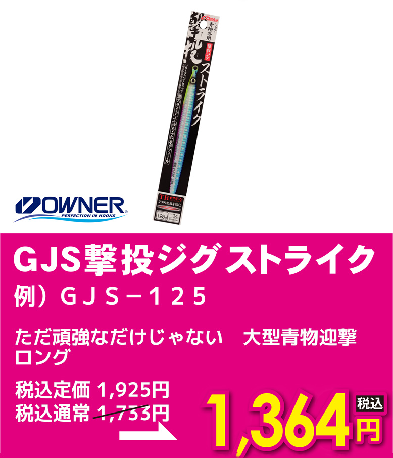 オーナー GJS撃投ジグストライク