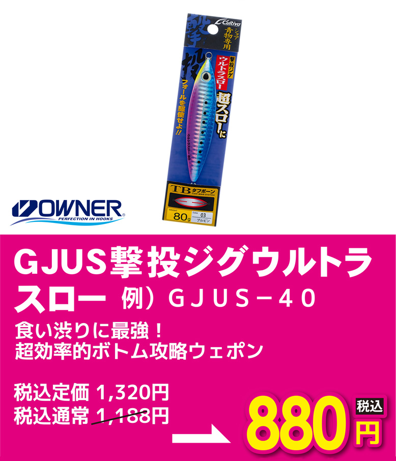 オーナー GJUS撃投ジグウルトラスロー