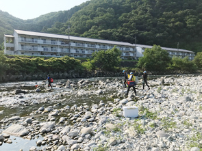 シマノ小沢名人による揖保川鮎実釣会